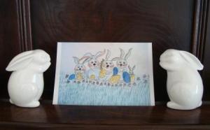 Easter rabbit drawing